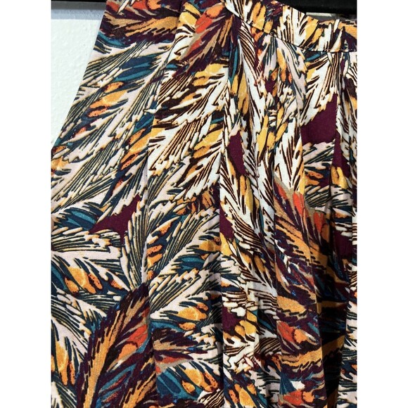 Deletta Corbara Peplum Tank Top Pleated Size Small Anthropologie Feather Print - Picture 5 of 13